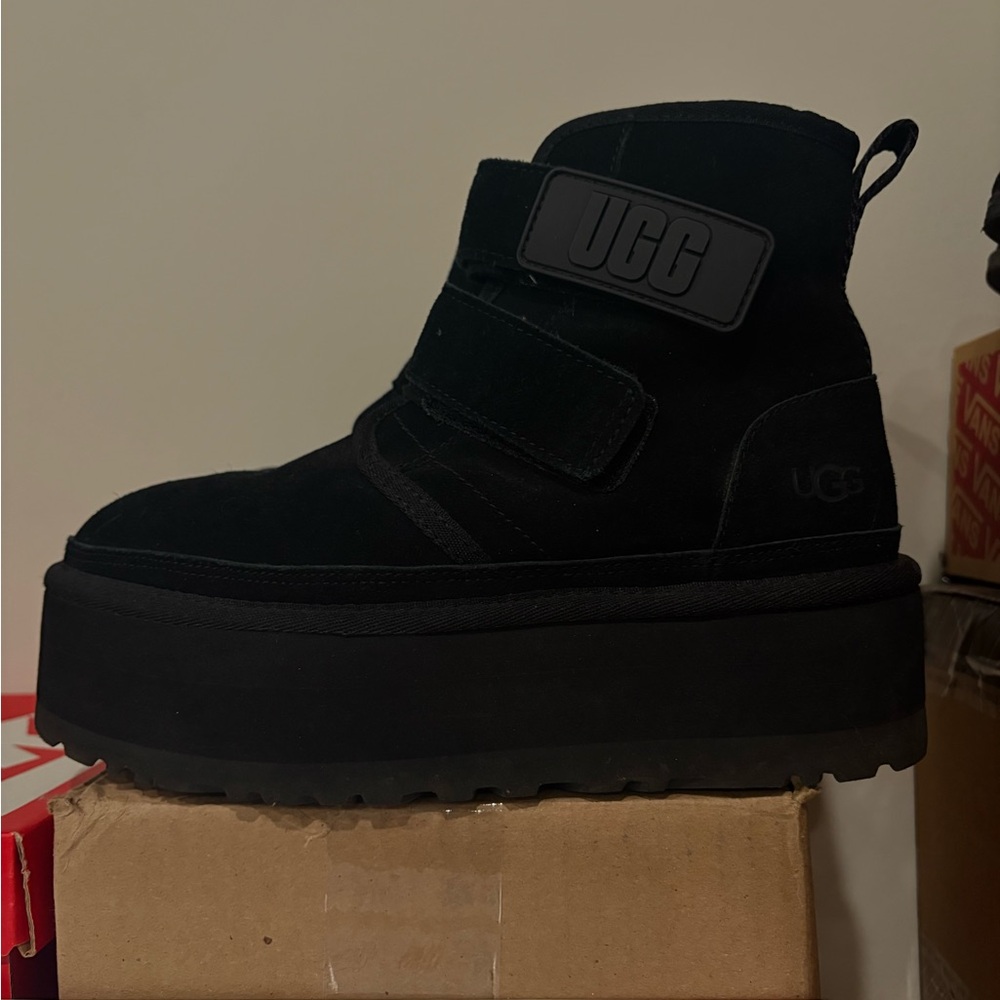 UGG Black High-Top Platform Boots